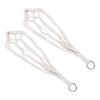 2PCS Woven Plant Hanger 21.65 Inch Boho Hanging Planter Holder Cotton Rope with Metal Hooks