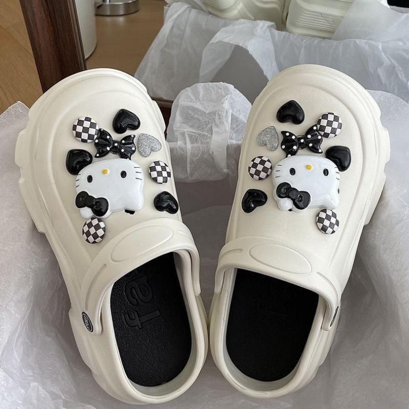 Cross-Border Cute Hat Coal Briquette & Shoe Accessories Set - Matching Shoe Buckle & Flower Set