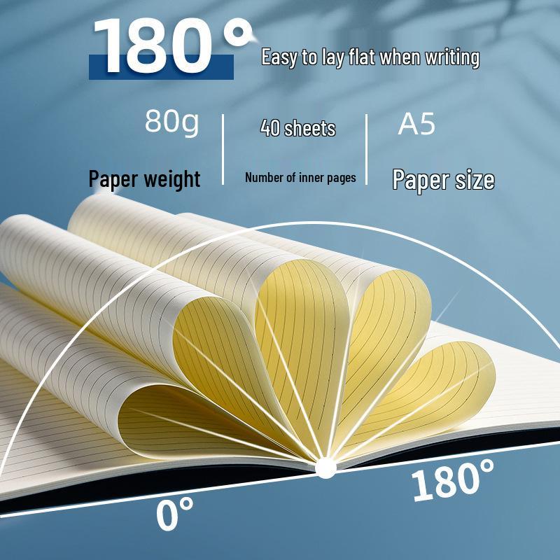 A5B5 Custom Solid Color Notebook with Printable Logo - Thick Pages for Business Diary or Office Use