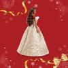 Barbie Holiday Wave Hair Signature Doll JBH96 Dress-up Playset for Ages 6 and Up Gold