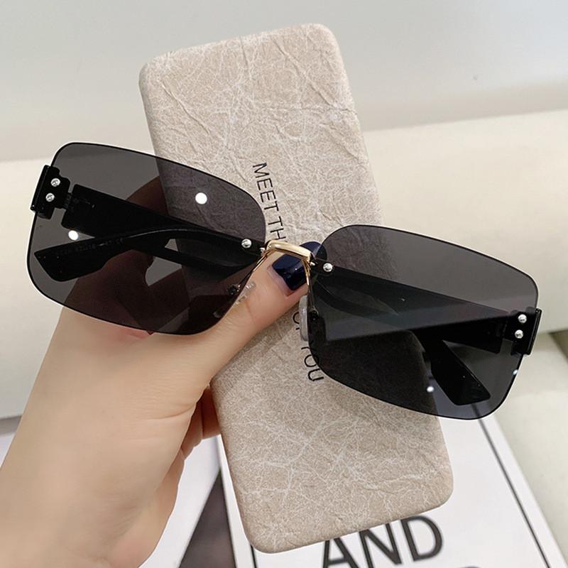 Fashion Square Frame Sunglasses Female Uv385 Protection Polarizedfree Tidal Look