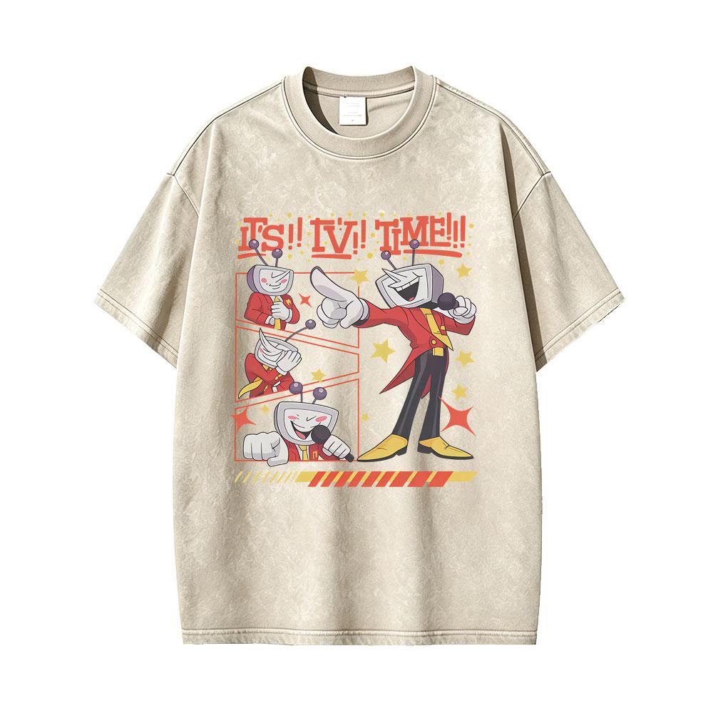 Washed Vintage Game Deltarune Jevils Energy Drink Funny Meme T Shirt Mens Women Casual Humor Tshirt Male Oversized Tshirts S