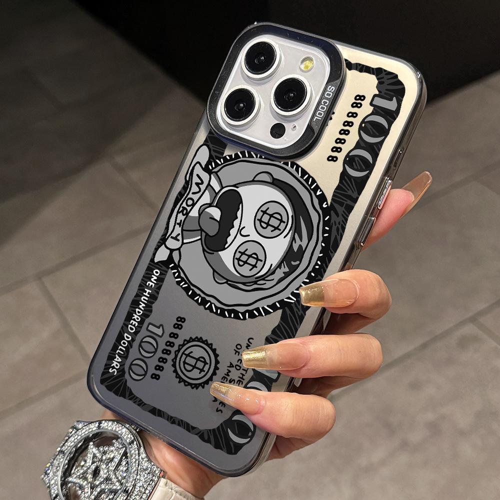

Fun Cartoon Money Phone Case for Samsung Galaxy S26 S25 Edge S24 S23 S22 S21 FE S20 Ultra Plus 5G Colorful Silver Hard Cover Galaxy S25