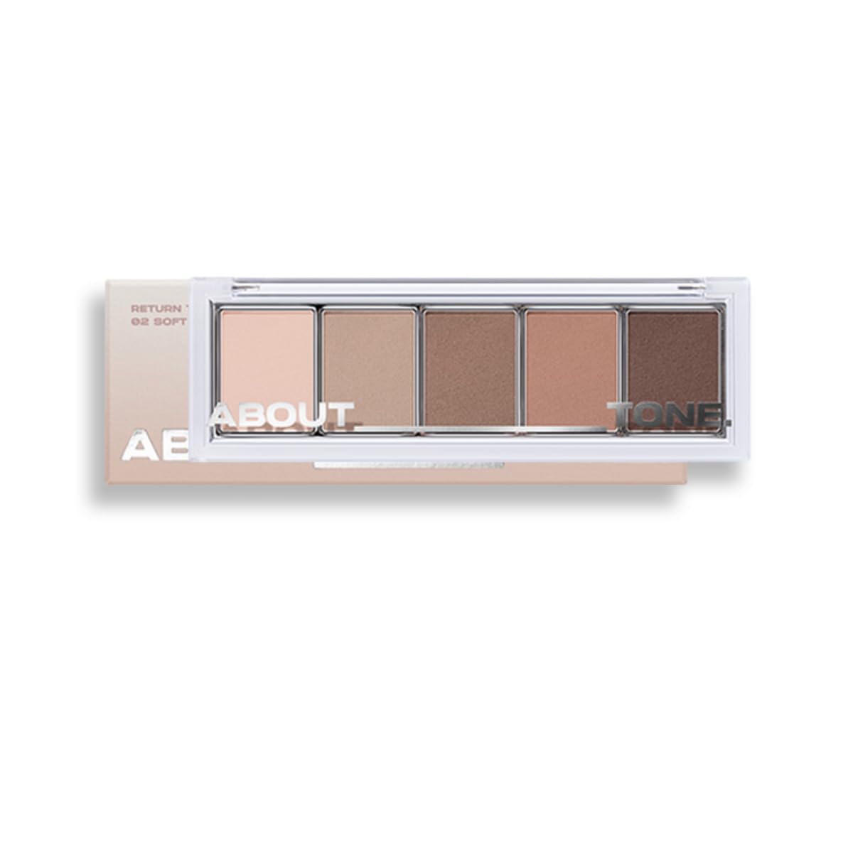 

ABOUT TONE Return to Basic Shadow Palette 02 Soft Eyeshadow Highly Korean Palette. pigmented, no-fade eyeshadow. cosmetics.