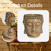 Buddha Head Flower Pot Chinese Bonsai Ornaments Indoor Plants Plant Traditional for Desk Garden
