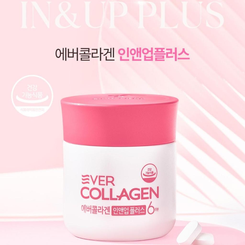 [Ever Collagen] In&Up Plus (1 Unit 84 Tablets 6 Weeks), Korean Essential Health Food