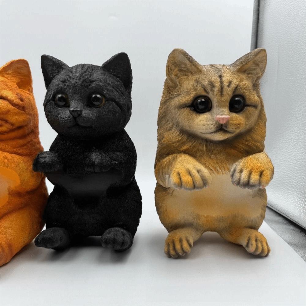 Simple Installation Cat Toilet Paper Holder 3D Cat Shape Hanging Paper Towel Stand  RV Travel
