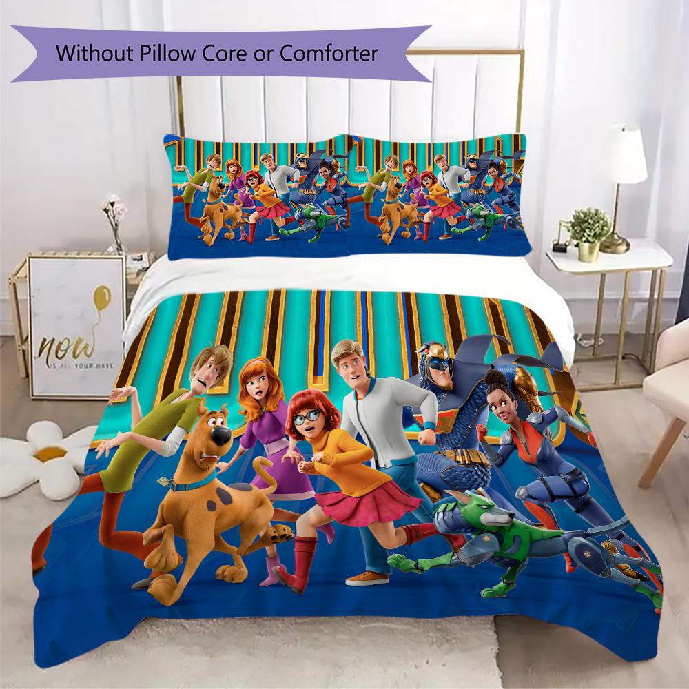 Halloween fantasy comedy adventure cartoon movie Scooby-Doo provides comfortable bedding covers and pillowcases for home use (without core) K9
