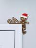 Weihnachts Lebkuchenmann Tür Eckdeko Weihnachtsmannmütze Schneeflocke Weihnachtsbaum Herz Design Hängeornament für Zuhause Türrahmen Geschenk