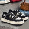 Couple Casual Sports Shoes Men's Denim Men's Shoes Summer New Shoes Women's Heightened Derby Shoes Student