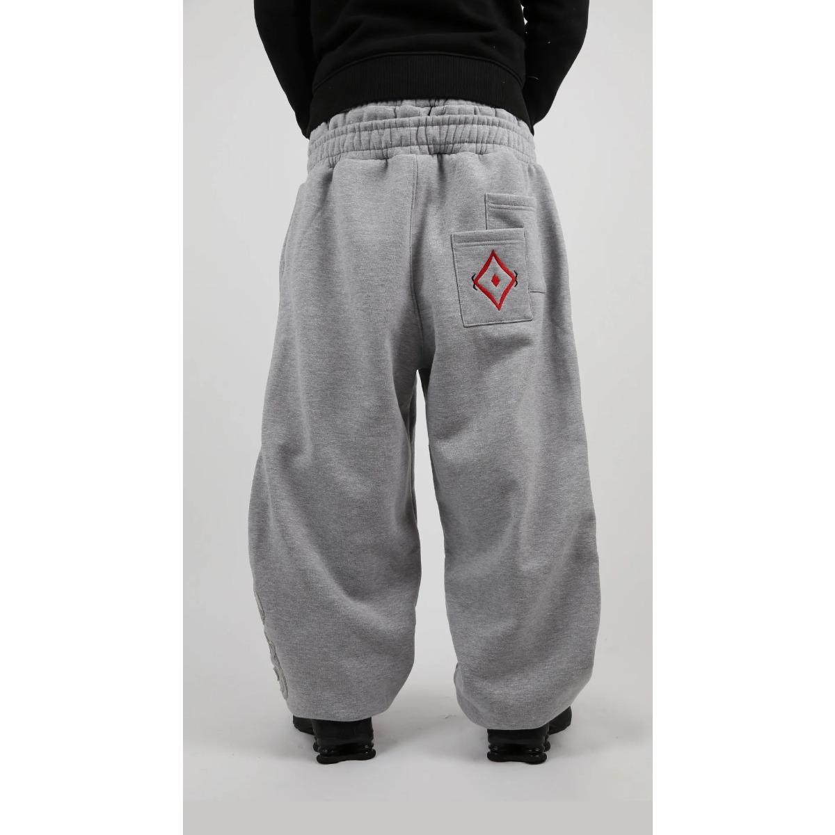 RogueWave Streetwear Y2k Dubbele Taille Jogging Poker Broek Geborduurd Los Stuk Joggingbroek Heren en Dames Gothic Hip Hop Casual Broek M