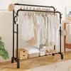 Floor Standing Clothes Rack Modern Simplicity Multilayer with Hooks Clothes Hanger Space Saving Widening and Raising Coat Hanger