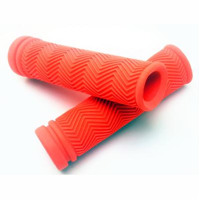 1 Pair Bike Handlebar  Grip Non-slip Rubber Textured Bicycle Grip For Mountain Road Bike Parts Dropship