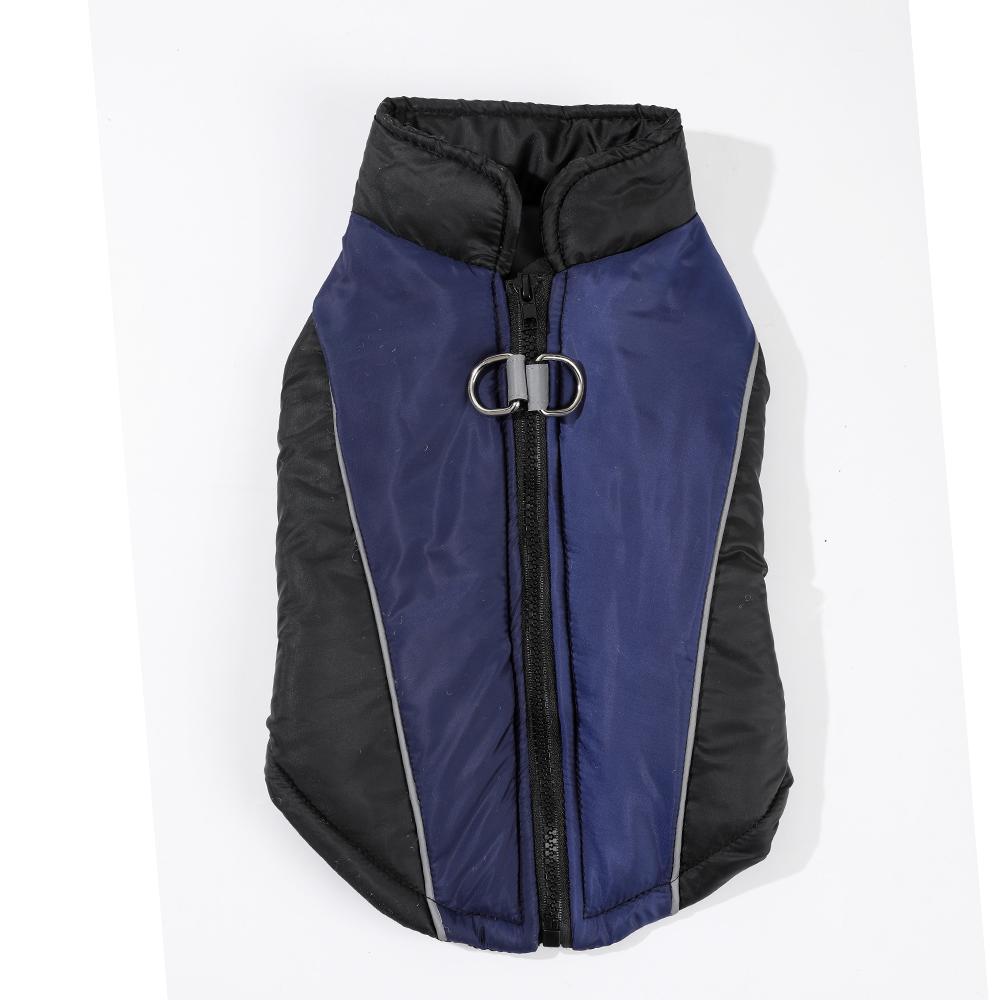 Winter Small Dog Clothes Reflection Puppy Vest Jacket Prevention Cold Warm D-Ring Pug Coat Waterproof Autumn Padded Pet Overalls