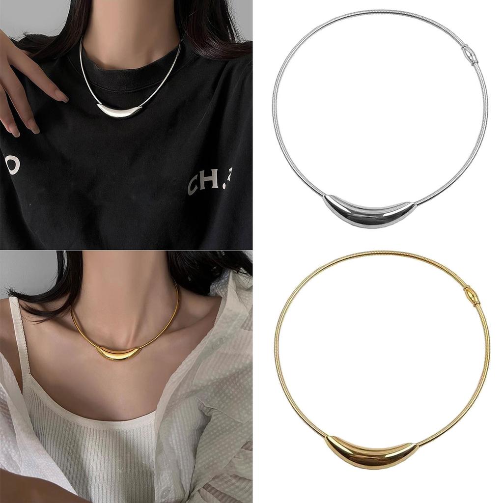 Unikalny Metalowy Naszyjnik z Zakrzywionej Tuby Stylowe i Personalizowane Chokery Ergonomiczny Kołnierz na Imprezę Klubową