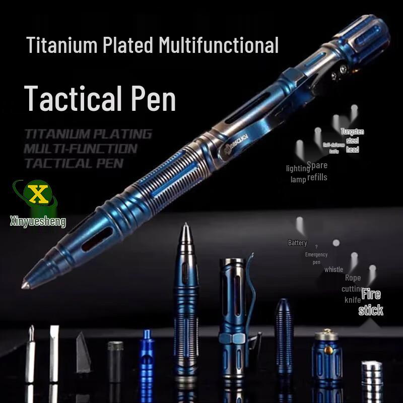 Многофункциональный титановое покрытие Тактический ручка для выживания