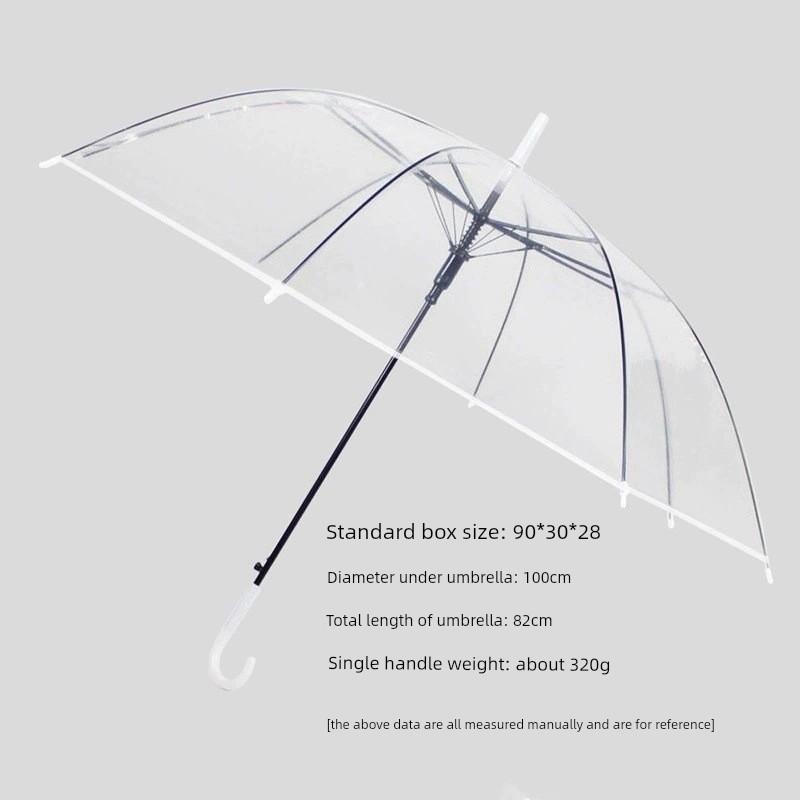 2026 New Model Transparent Umbrella, Fully Automatic, Compact and Portable, Stylish for Girls, Suitable for Car Use and Students Going To School