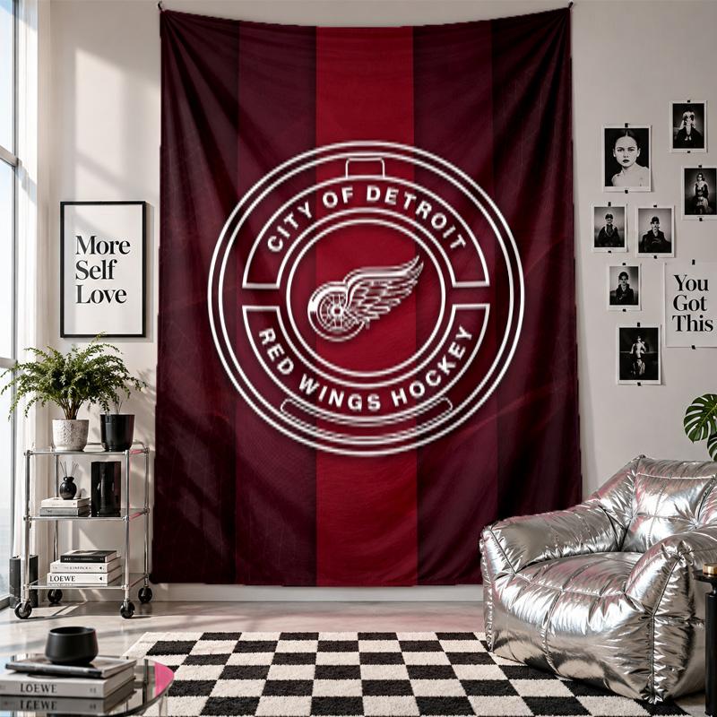 Detroit Red Wings Wall Tapestry Home Decor Wall Hanging Cloth for Bedroom Living Room Background