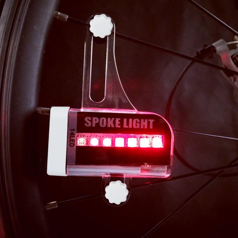 14 LED Spoke Light Photosensitive Switch Wheel Tire Light Bike Wheel Light  Bicycle Wheel