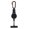 Retractable Keychain with Carabiner Clip, Portable Thick Woven Strap for Outdoor Use