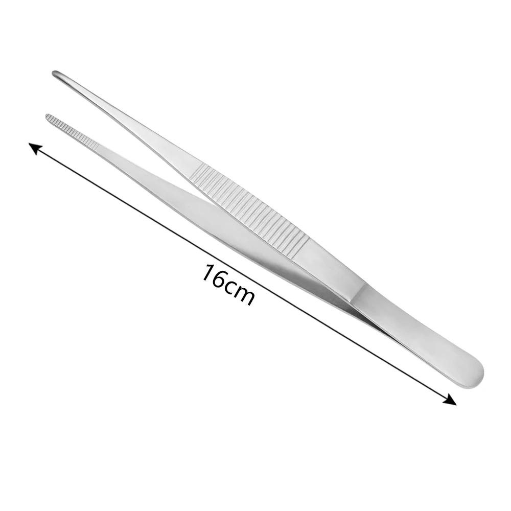 Stainless Steel Barbecue Tongs Serving Presentation Kitchen Tool Multiple Types Silver Plating Chef Food Tweezer BBQ Clip