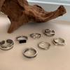 Adjustable Open Stunning Ring With Geometric Retro Themes For Womens Fashion Accessory