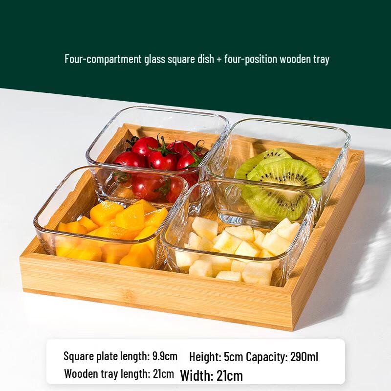 Changbaosen Glass Fruit and Snack Plate