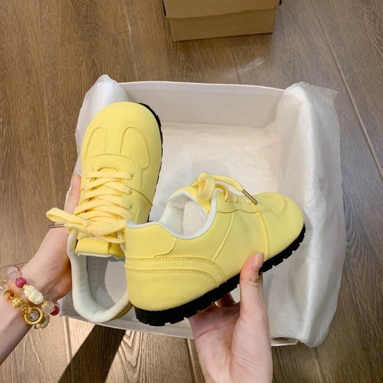 

МОДНЕ ВЗУТТЯ Чоловічі дихаючі спортивні кросівки Спортивне взуття для бігу Відкритий жіночий теніс Тренажер для тренажерного залу 40 жовтий