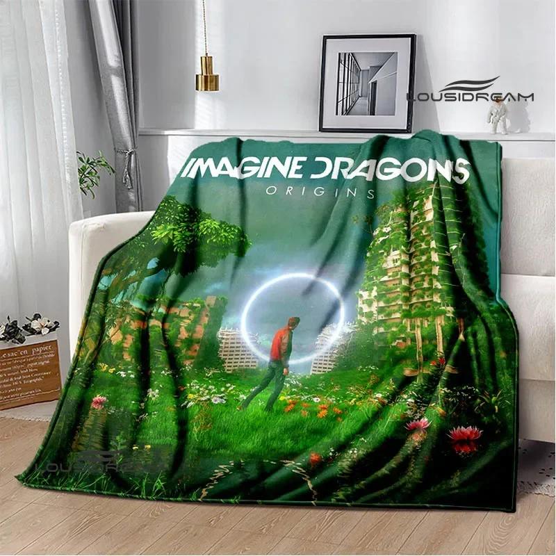 Rock Band Imagine Dragons Printed blankets Flannel Warm blanket Soft Cozy Blanket Travel Blankets bed linings Birthday Gift