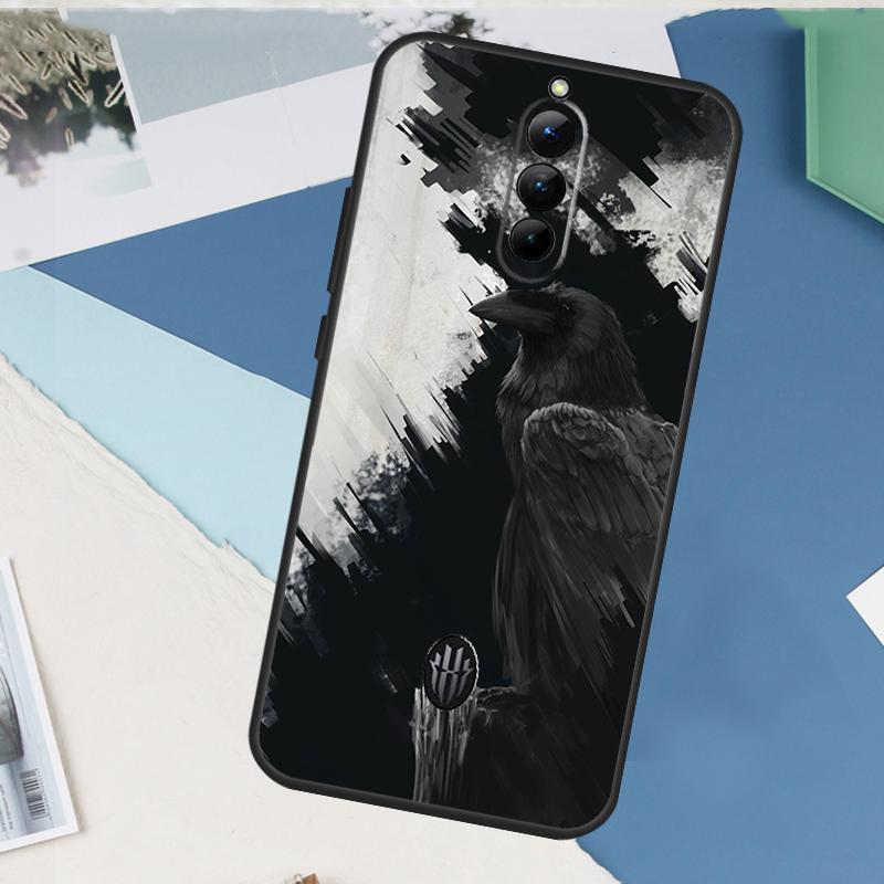 Crow Raven Dark Skull For Nubia Red Magic 10 9 8 Pro Plus 6 7 6S 7S Pro 5G 6R RedMagic 8S 9S Pro Plus Phone Case