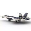 Non-Toxic Moc Sukhoi Su-57 Fighter Jet Building Block Model Toy Gift