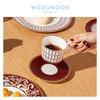 Wedgwood Gilded Crimson Teacup and Saucer Set