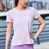 SAUCONY Solid Color Quick-Dry Breathable Outdoor Loose Casual Round Neck Short Sleeve T-Shirt Women Tops SC1249114A-WT02