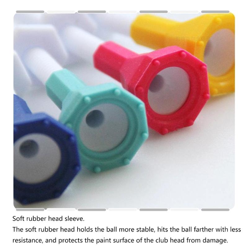 5Pcs Plastic Golf Training Ball Tees Stand Height Adjustable Golf Tees Outdoor Step Down Golf Ball Holder Golf Gift