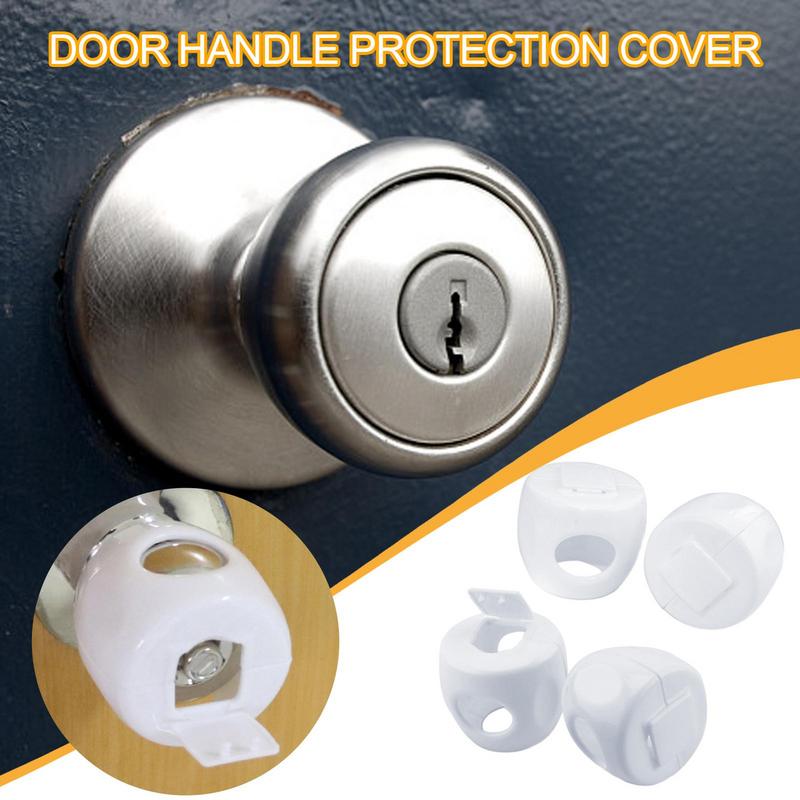 

Door Handle Cover Childproof Multipurpose Door Knob Cover 4X Stylish Doorknob Covers Kids Door Knob Protector For Bathrooms CHINA