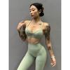 European and American Sexy Workout Yoga Bra Intimates Women's Cut Out Beauty Back Exercise Shockproof Push-up Adjustable Shoulder Strap Vest