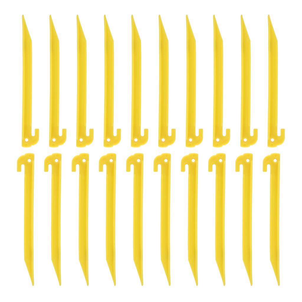 20pcs 9   Heavy Duty Plastic Camping Awning Tent Pegs Portable Canopy Sand Ground Stakes