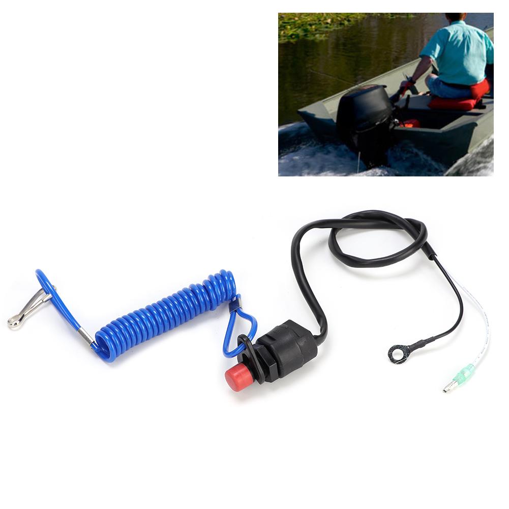 Universal Outboard Engine Ignition Emergency Kill Stop Switch Safety Tether Lanyard