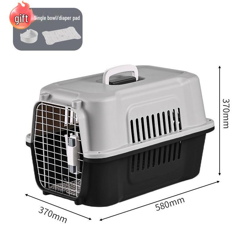 Pet Airline Carrier: Portable, Breathable Travel Cage for Cats and Dogs