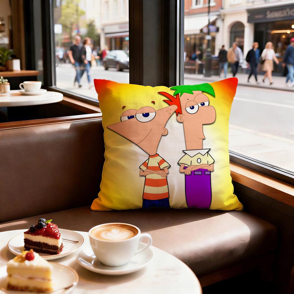 Kreslený Phineas a Ferb Povlak na polštář Dekorativní povlaky na polštáře Potah na pohovku x Polštář Kus x x Povlak na polštář