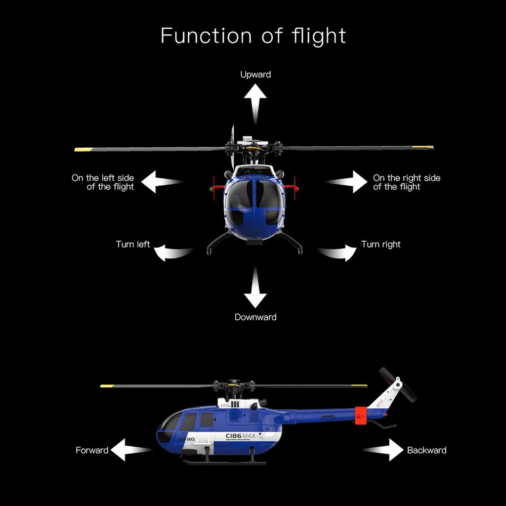 Fjernkontroll Helikopter 6-akset Gyroskop 2,4G 4CH Single Propell Aileron Free Helikopter med