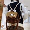 2025 Autumn and Winter New Raccoon Plush Bag Doll Doll Cartoon Cute Schoolbag Single Backpack Female