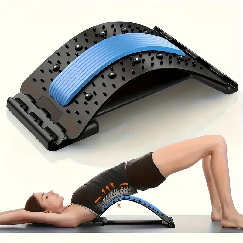 

Magnetic Back Massage Muscle Relax Stretcher Posture Therapy Corrector Back Stretch Spine Stretcher Lumbar Support Pain Relief синій