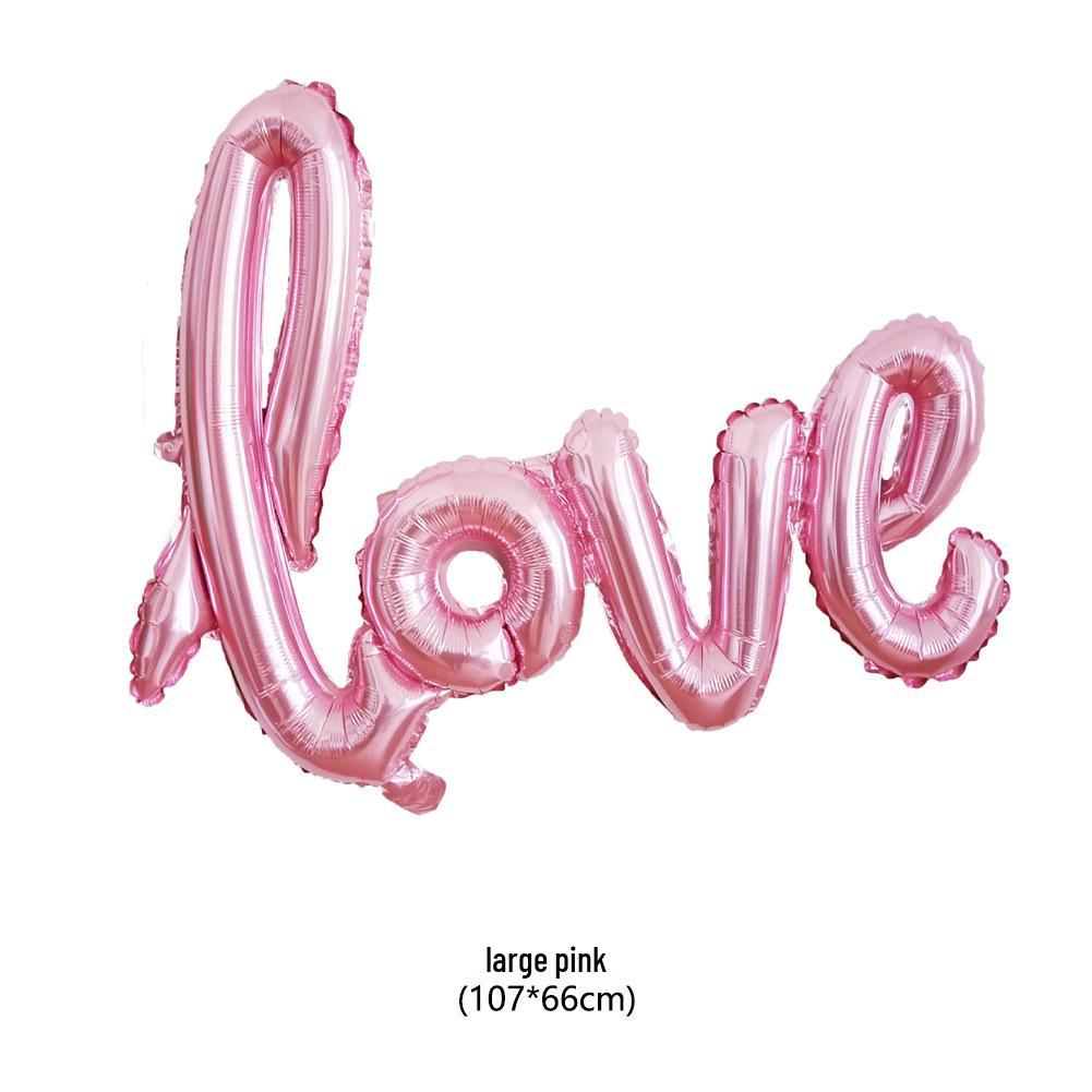 LOVE Letters Aluminum Foil Balloon for Wedding, Valentine's, and Proposal Decorations