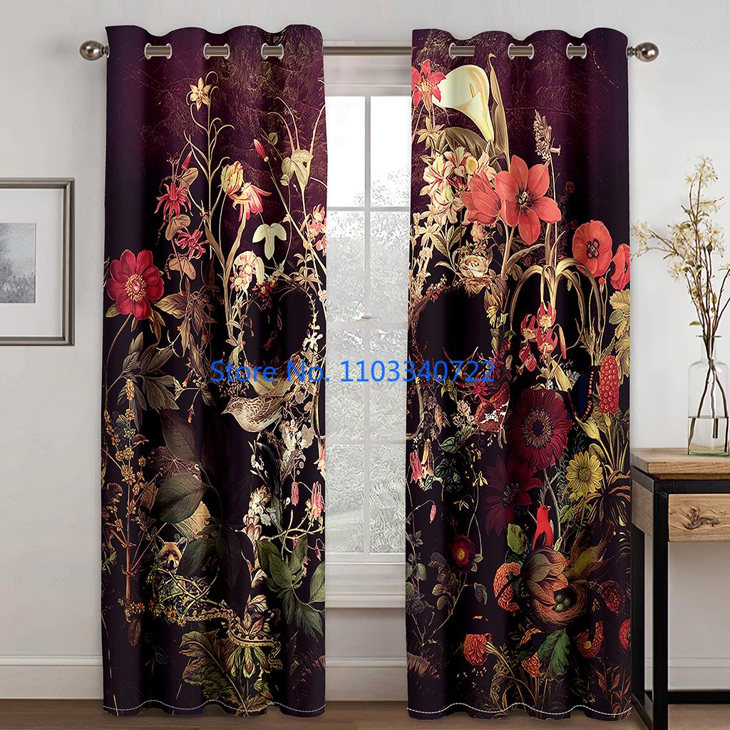 Anime Nightmare Before Halloween Christmas Jack Skeleton Window Curtain 184X215Cm 3D Print Blackout Curtains Bedroom Kids Gift