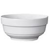 Pure White Ceramic Bowl: Edge Protector Noodle, Rice, Soup, Porridge Bowl for Household and Restaurant Tableware.