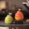 Modern Ceramic Pear Incense Burner for Aromatherapy with Sandalwood Coil