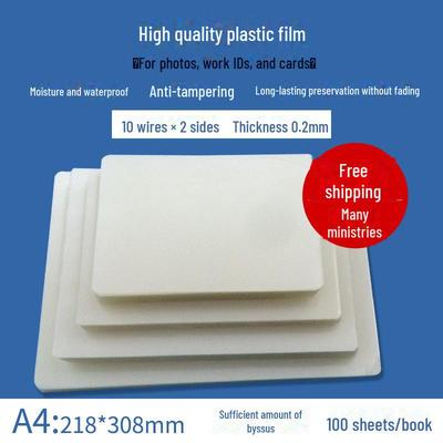 Plastová fólie A4 – Hedvábná ochrana pro karty a fotografie (100 sad) s dopravou zdarma