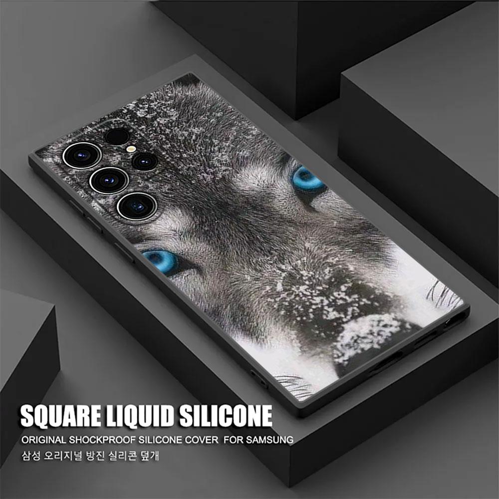 The Wolf Lion Cat S26Ultra Silicone Case For Samsung Galaxy S26 S25 S24 S23 S20 S21 FE S22 Ultra Plus 5G Cases Soft Phone Cover