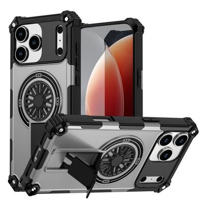 Für iPhone 16E 12 13 14 15 16 17 Pro Max Plus Magnetisch Schutz Magsafe Stoßfest Robust Fallschutz Ständer Hülle